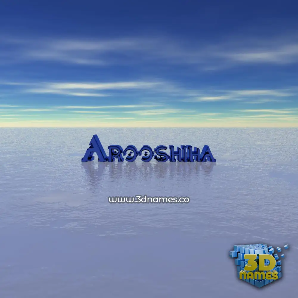 arooshiha in Horizon style - 3D name wallpaper arooshiha in Horizon style - 3D name wallpaper