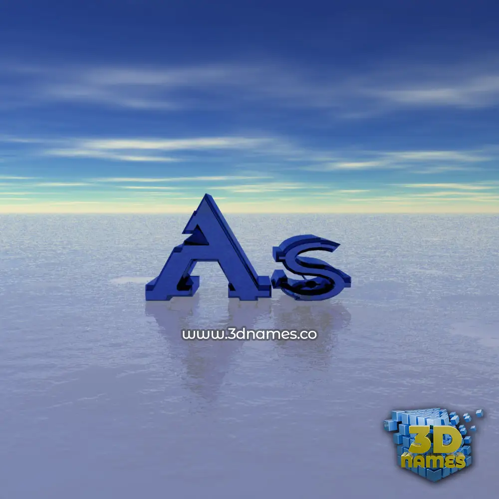 as in Horizon style - 3D name wallpaper as in Horizon style - 3D name wallpaper