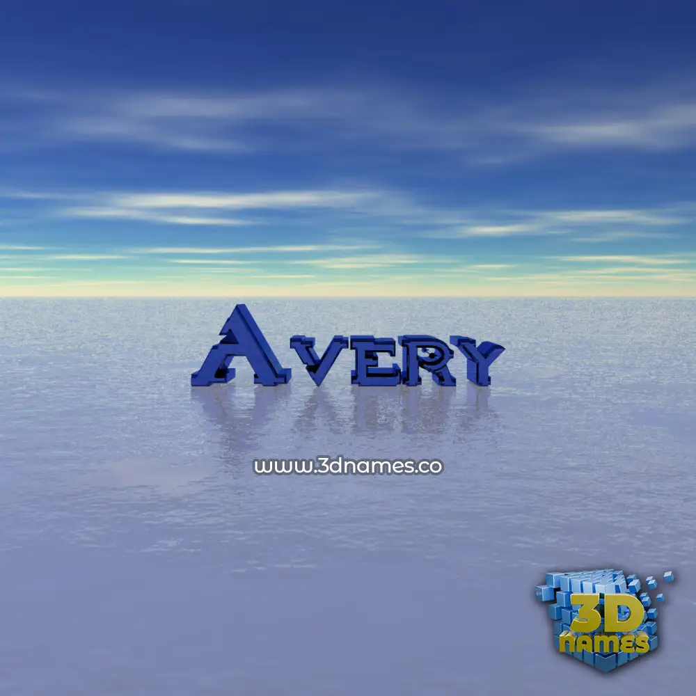 avery in Horizon style - 3D name wallpaper