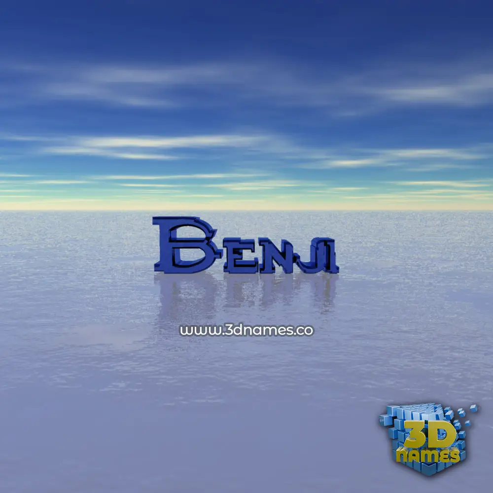 benji in Horizon style - 3D name wallpaper