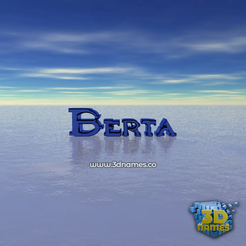 berta in Horizon style - 3D name wallpaper berta in Horizon style - 3D name wallpaper