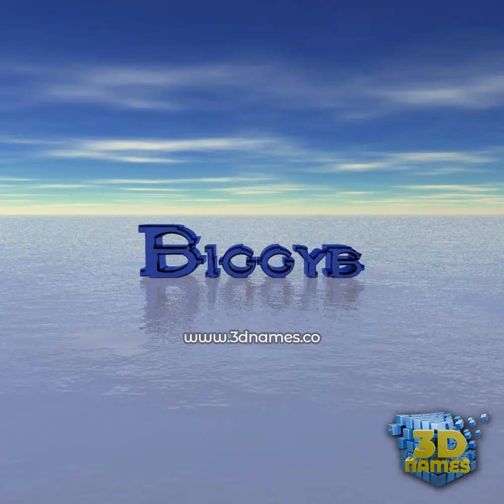 biggyb in Horizon style - 3D name wallpaper