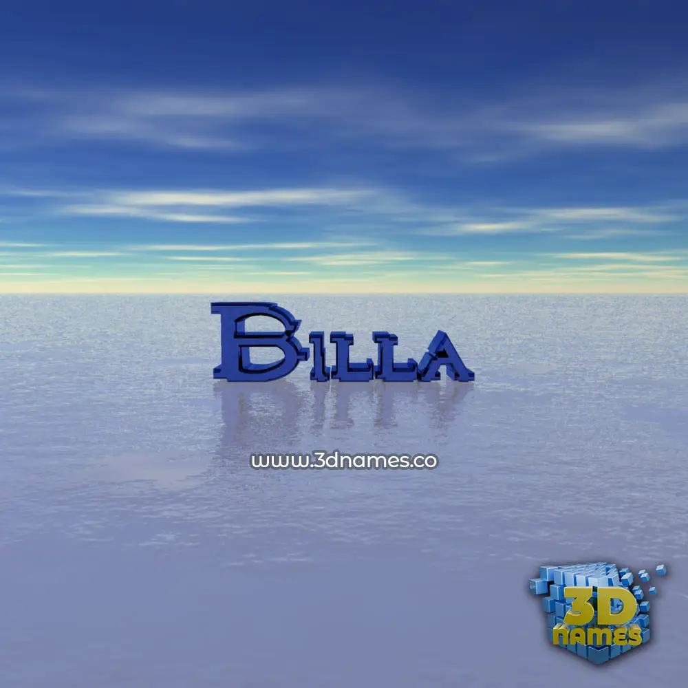billa in Horizon style - 3D name wallpaper billa in Horizon style - 3D name wallpaper
