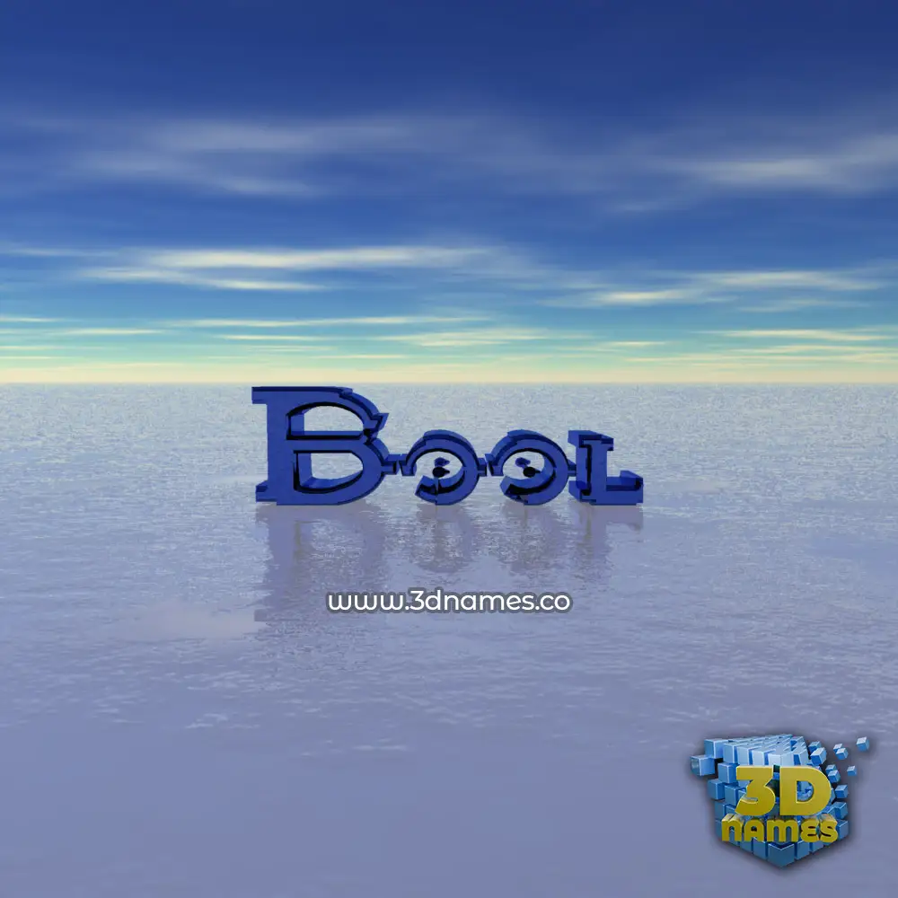 bool in Horizon style - 3D name wallpaper bool in Horizon style - 3D name wallpaper