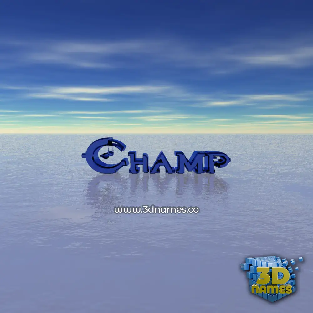champ in Horizon style - 3D name wallpaper