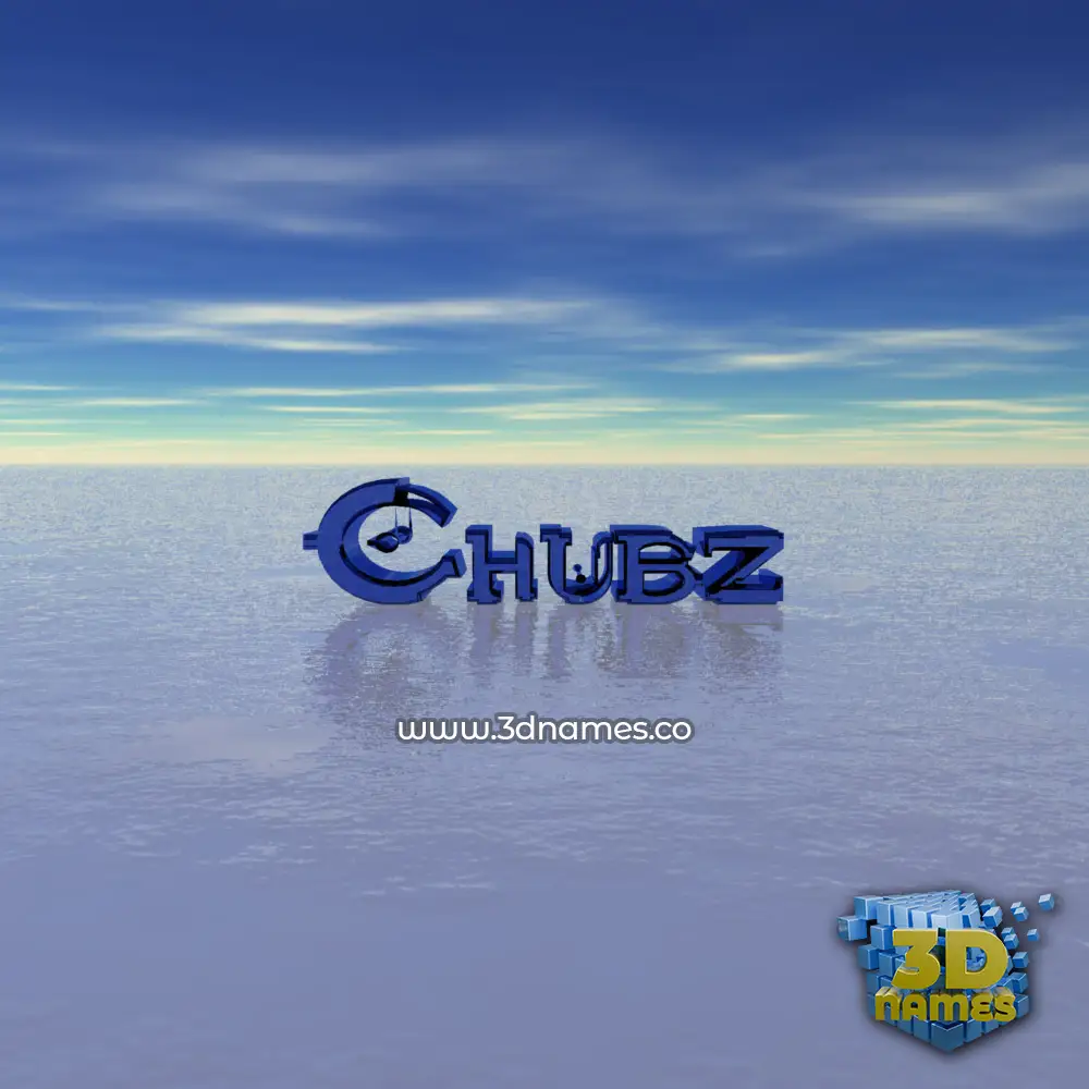 chubz in Horizon style - 3D name wallpaper