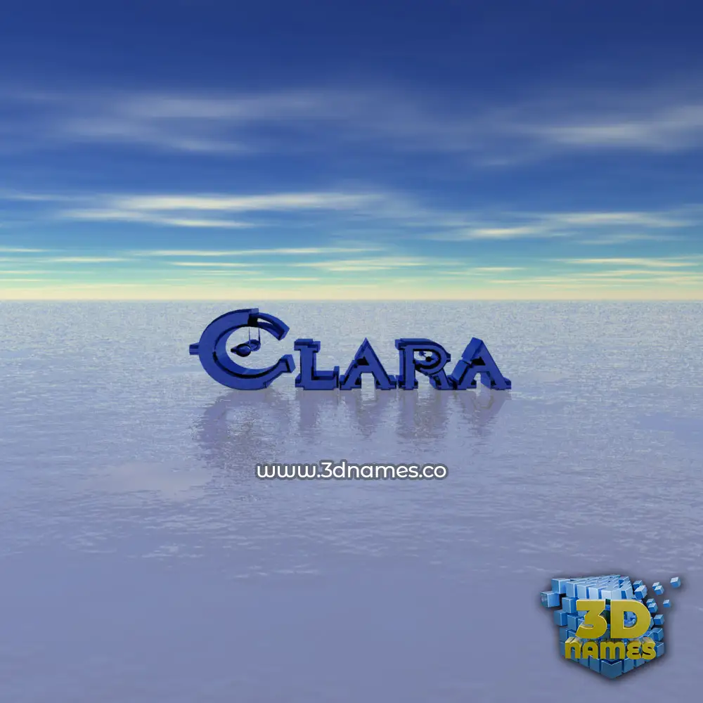 clara in Horizon style - 3D name wallpaper clara in Horizon style - 3D name wallpaper