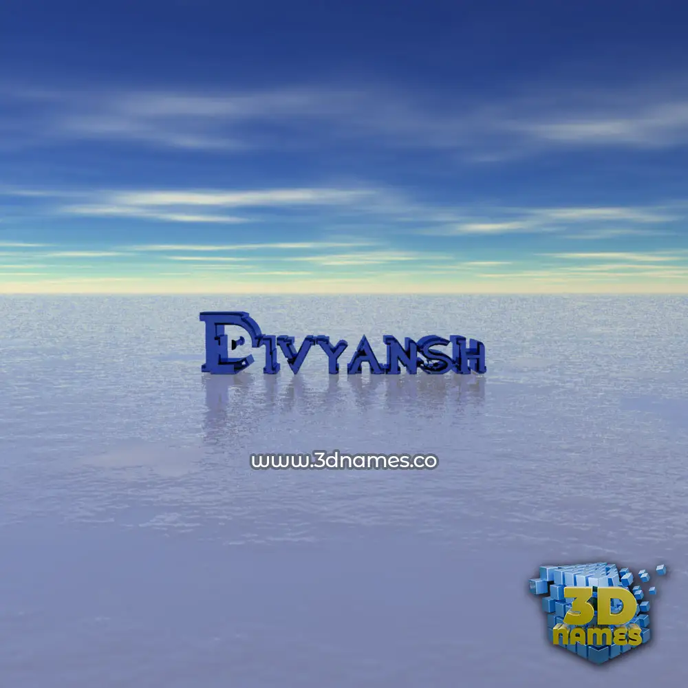 divyansh in Horizon style - 3D name wallpaper