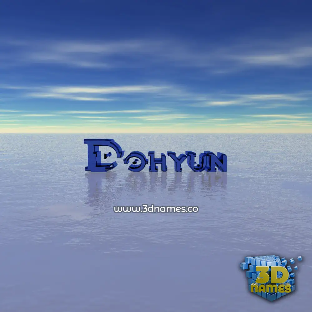 dohyun in Horizon style - 3D name wallpaper