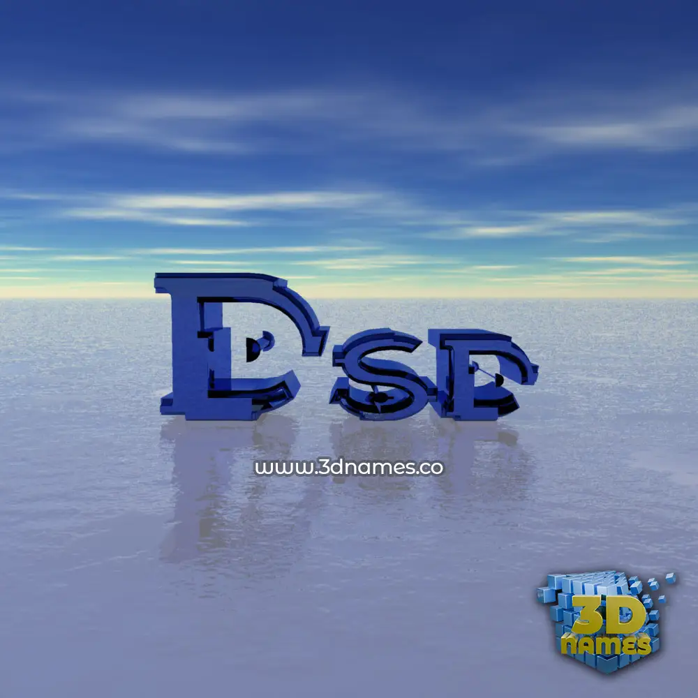 dsd in Horizon style - 3D name wallpaper