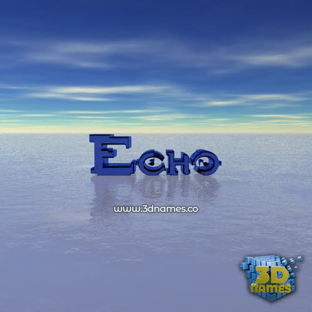 echo in Horizon style - 3D name wallpaper echo in Horizon style - 3D name wallpaper