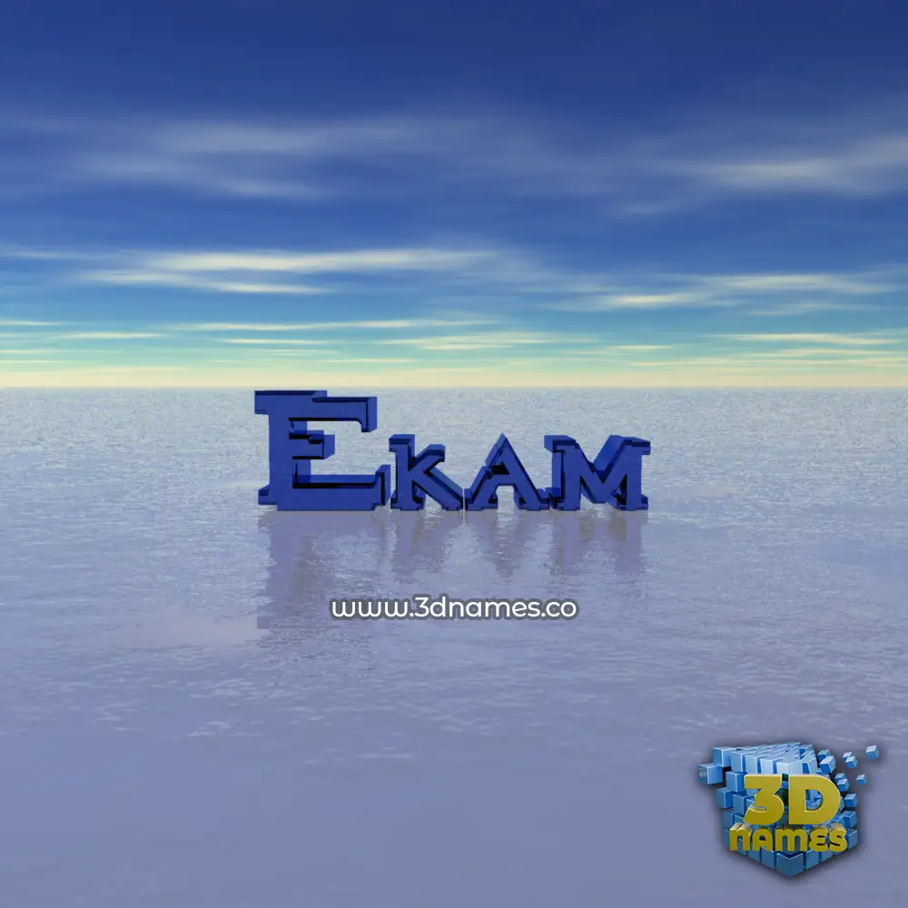 ekam in Horizon style - 3D name wallpaper ekam in Horizon style - 3D name wallpaper