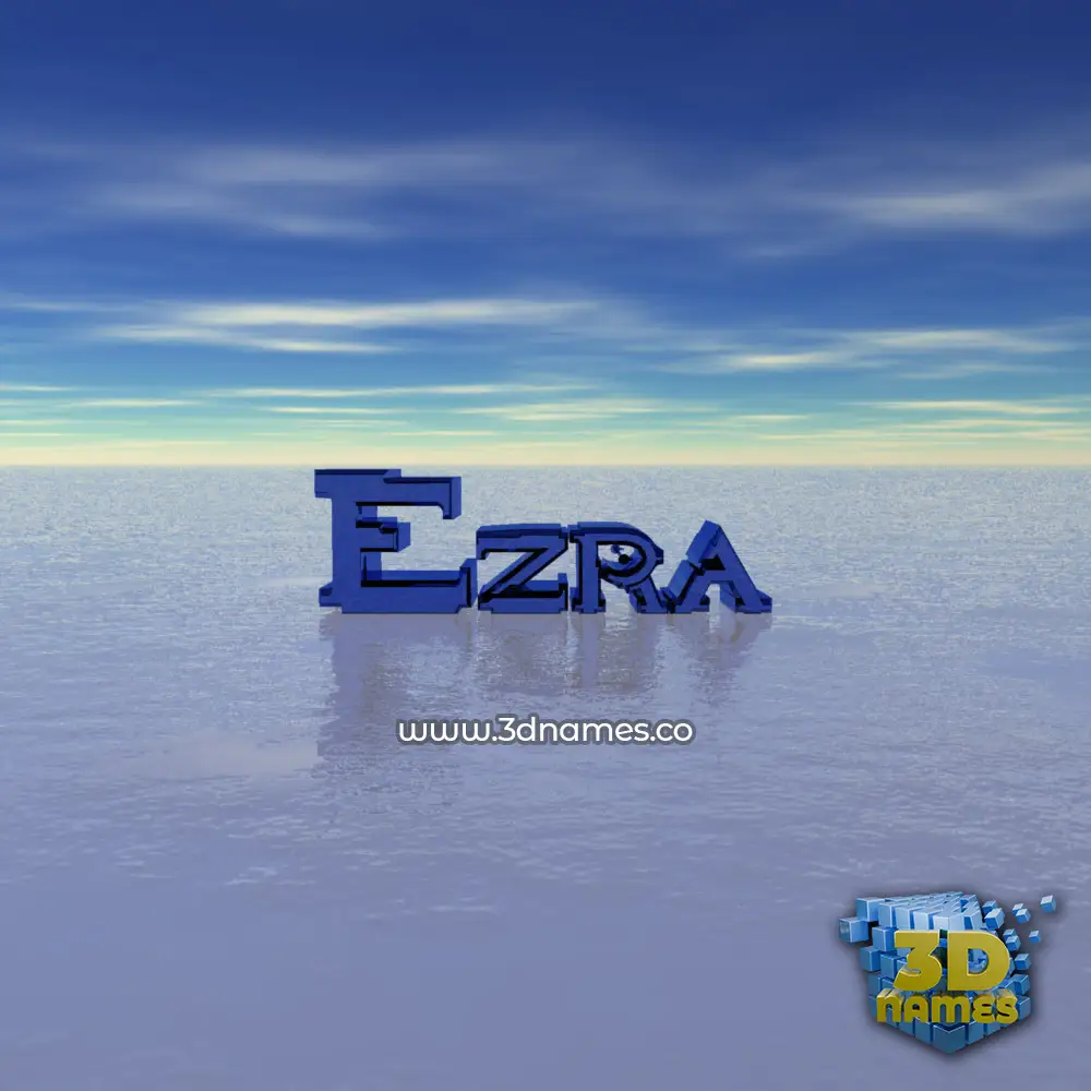ezra in Horizon style - 3D name wallpaper ezra in Horizon style - 3D name wallpaper