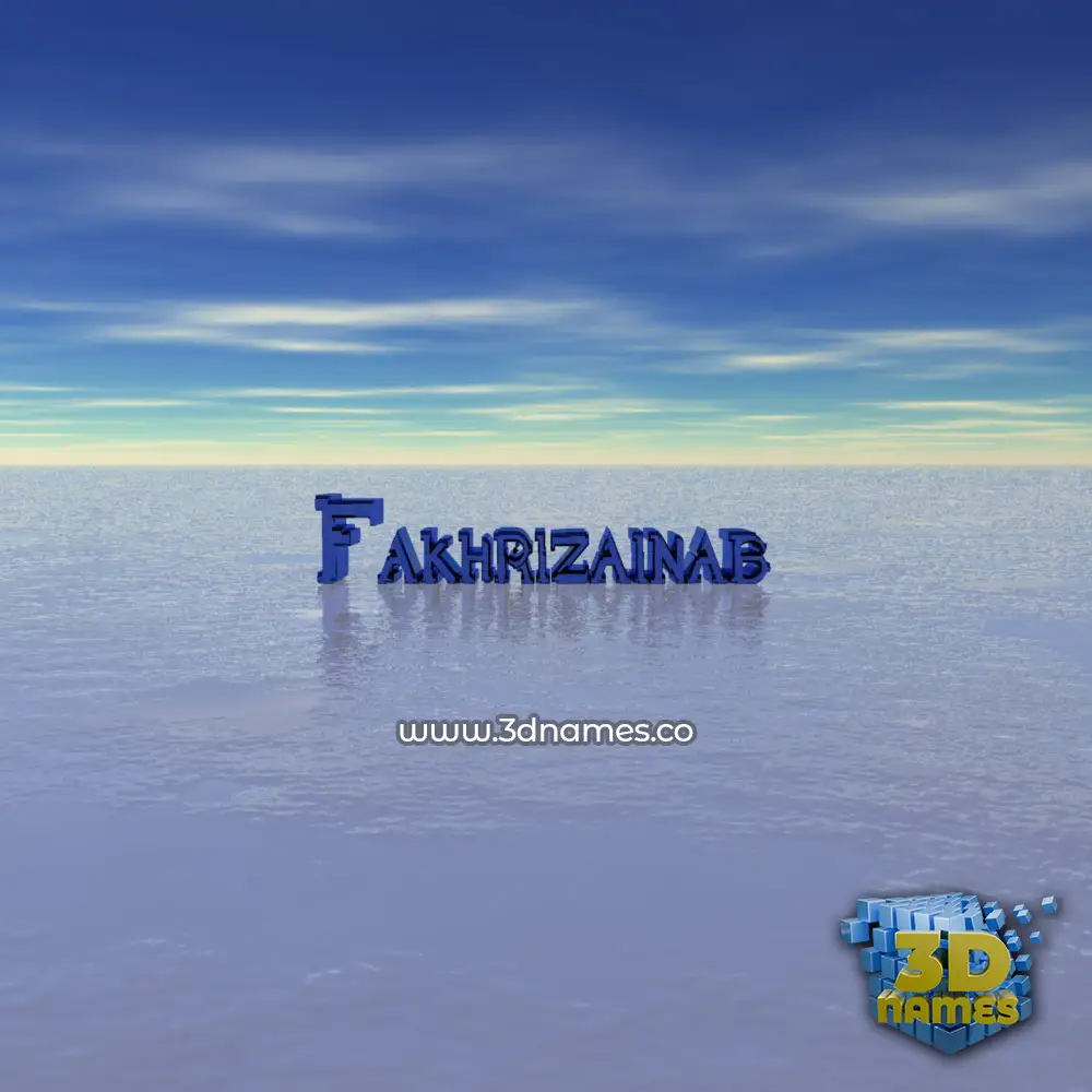 fakhrizainab in Horizon style - 3D name wallpaper fakhrizainab in Horizon style - 3D name wallpaper