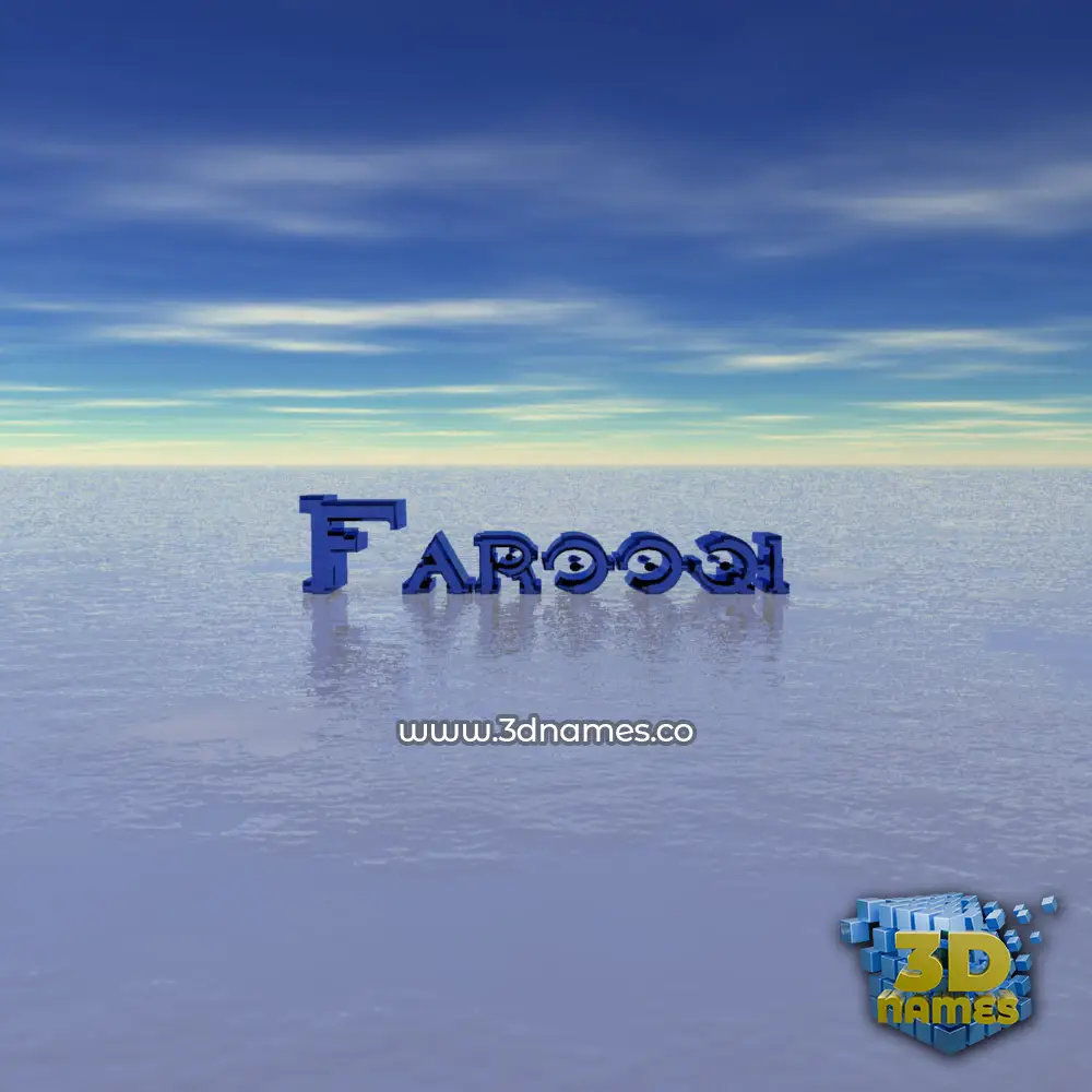 farooqi in Horizon style - 3D name wallpaper farooqi in Horizon style - 3D name wallpaper