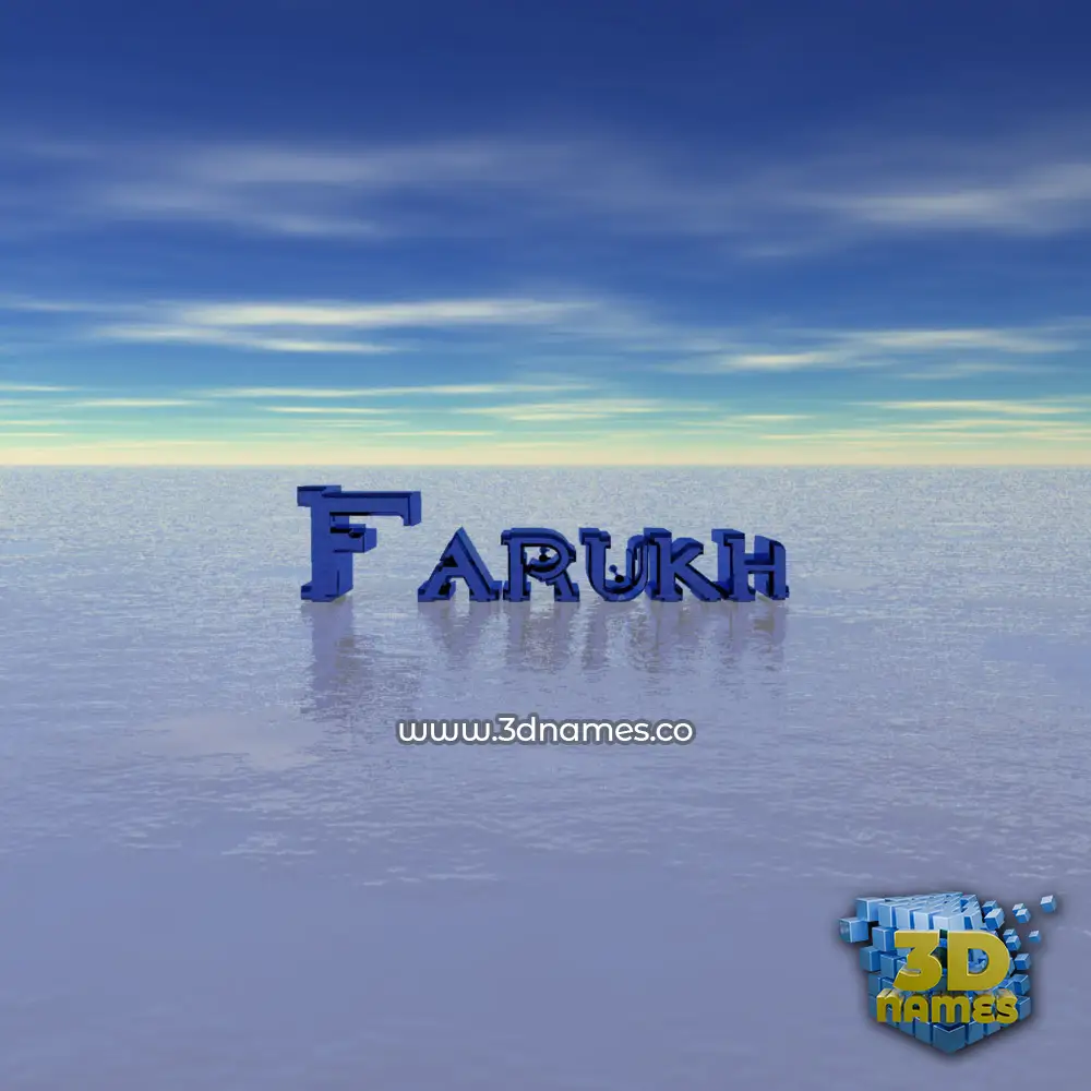 farukh in Horizon style - 3D name wallpaper farukh in Horizon style - 3D name wallpaper