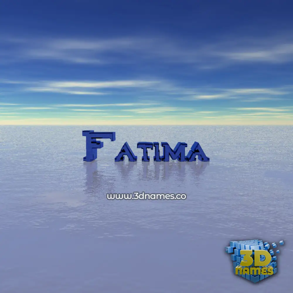 fatima in Horizon style - 3D name wallpaper