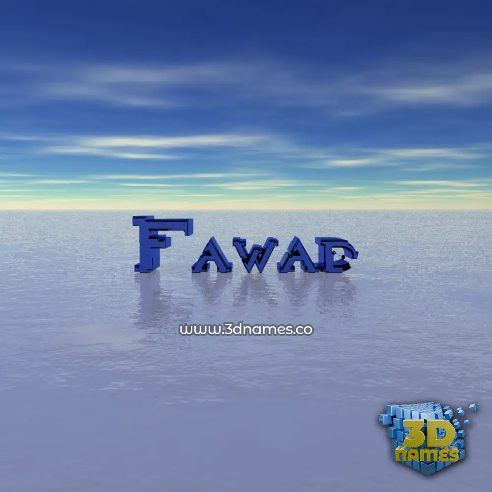 fawad in Horizon style - 3D name wallpaper fawad in Horizon style - 3D name wallpaper
