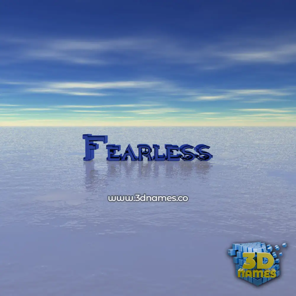fearless in Horizon style - 3D name wallpaper fearless in Horizon style - 3D name wallpaper