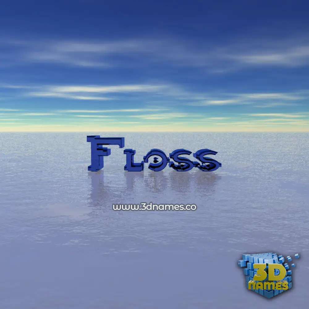 floss in Horizon style - 3D name wallpaper floss in Horizon style - 3D name wallpaper