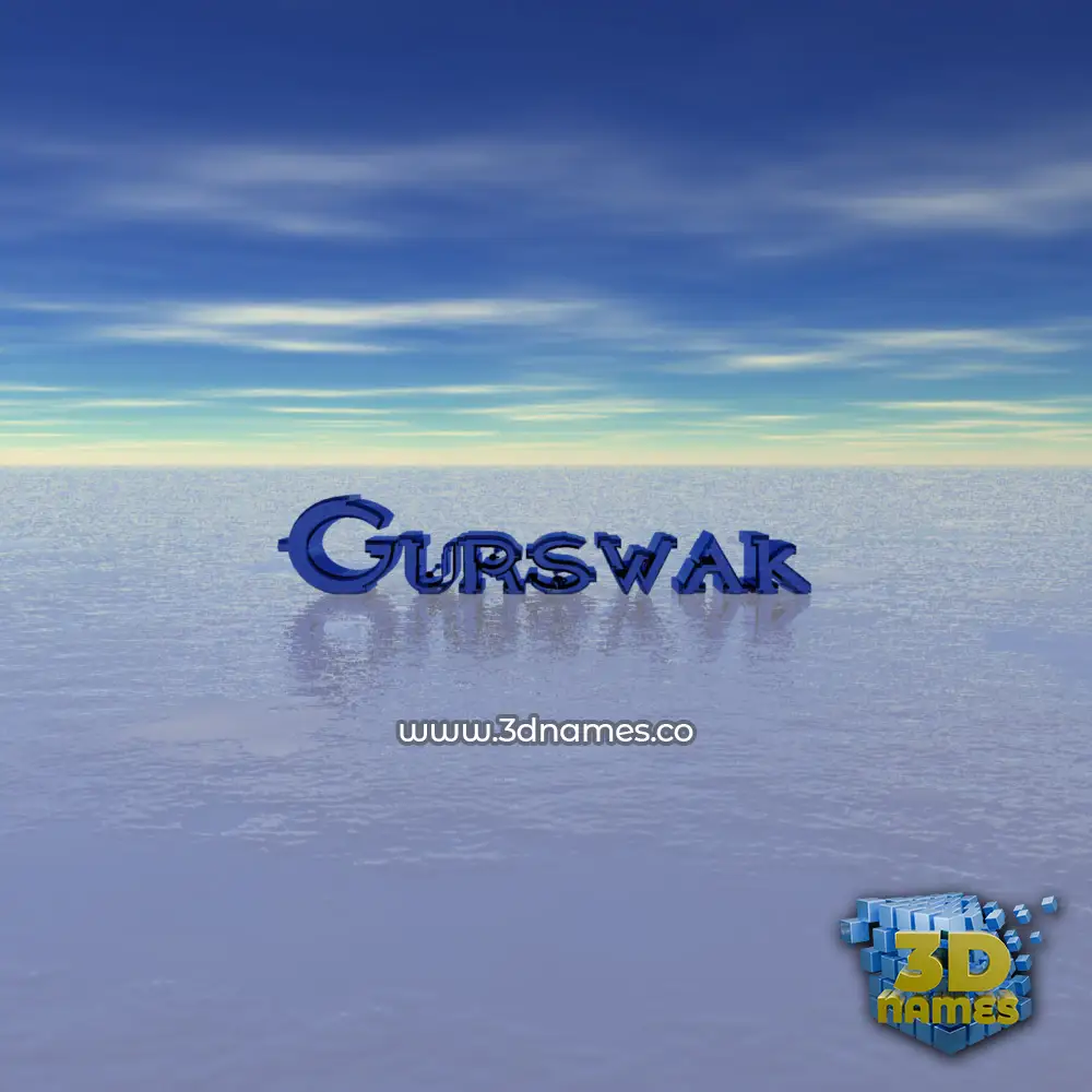 gurswak in Horizon style - 3D name wallpaper