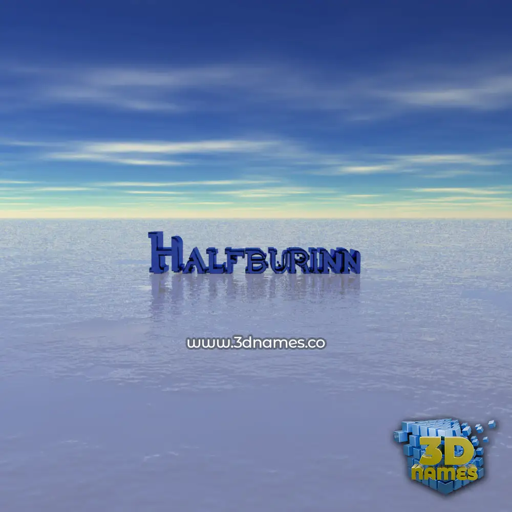 halfburinn in Horizon style - 3D name wallpaper halfburinn in Horizon style - 3D name wallpaper