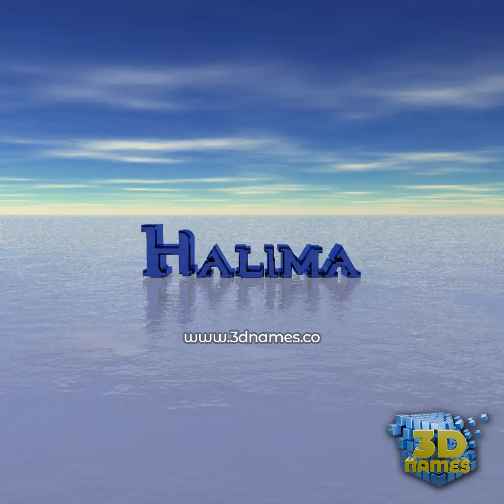 halima in Horizon style - 3D name wallpaper halima in Horizon style - 3D name wallpaper