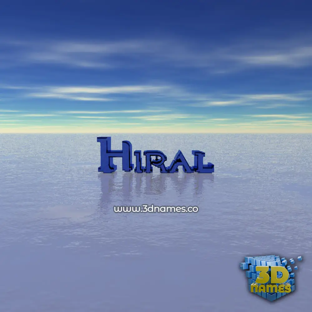 hiral in Horizon style - 3D name wallpaper hiral in Horizon style - 3D name wallpaper