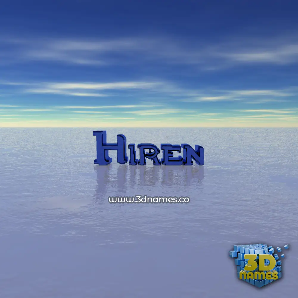 hiren in Horizon style - 3D name wallpaper hiren in Horizon style - 3D name wallpaper