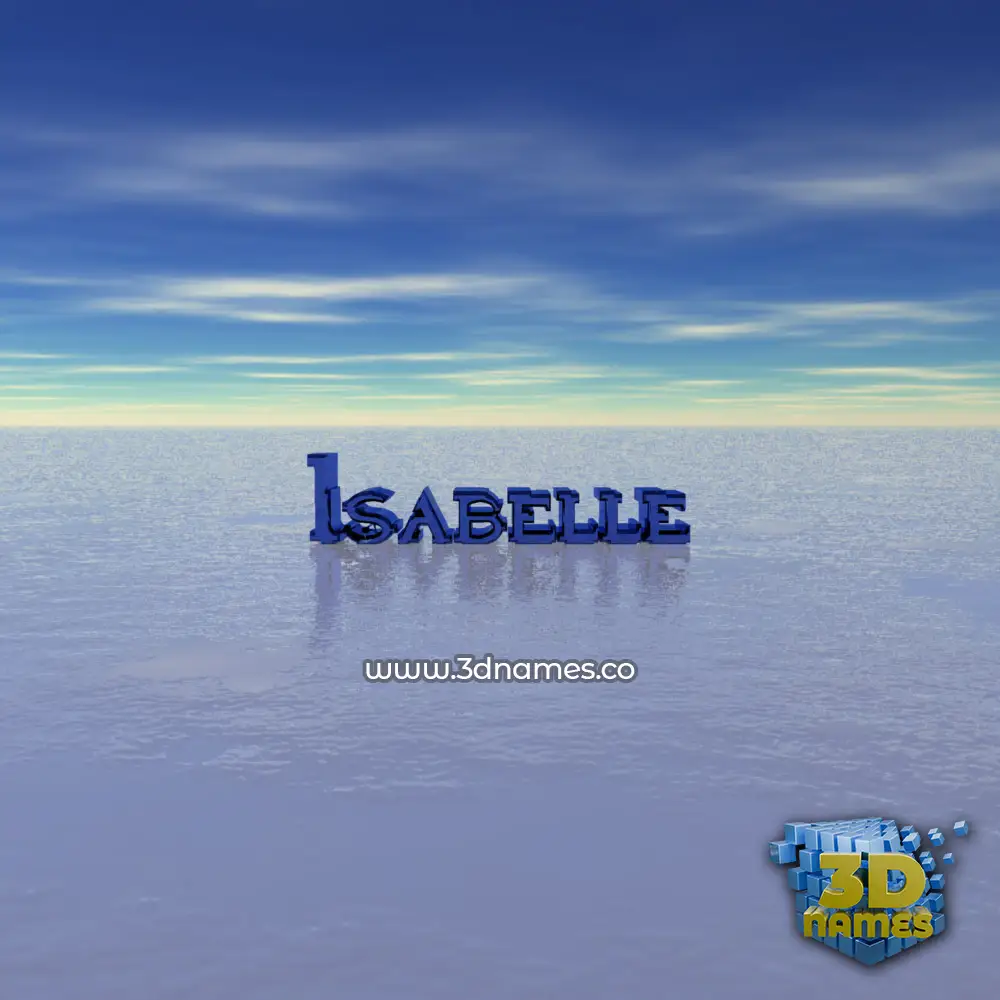 isabelle in Horizon style - 3D name wallpaper isabelle in Horizon style - 3D name wallpaper