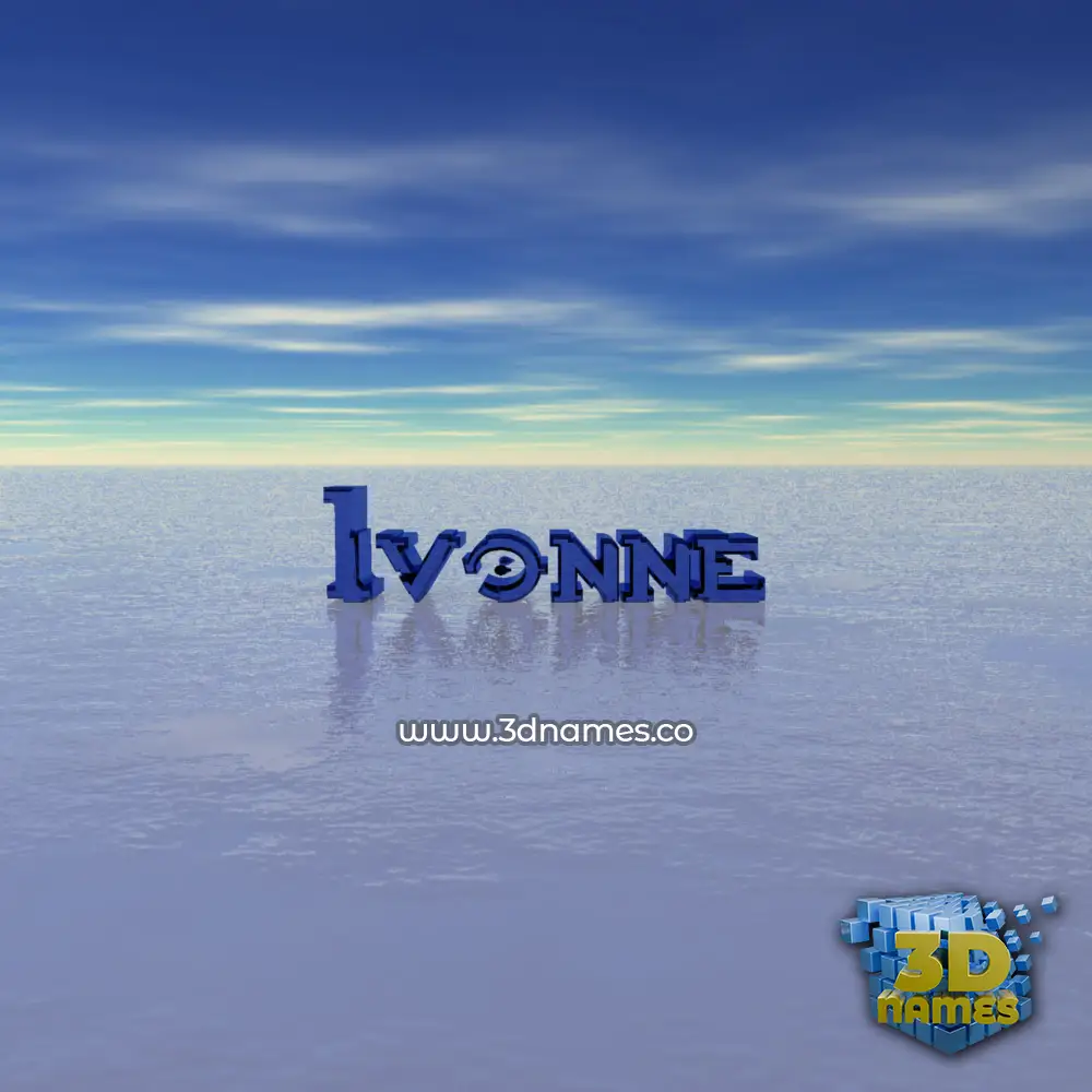 ivonne in Horizon style - 3D name wallpaper