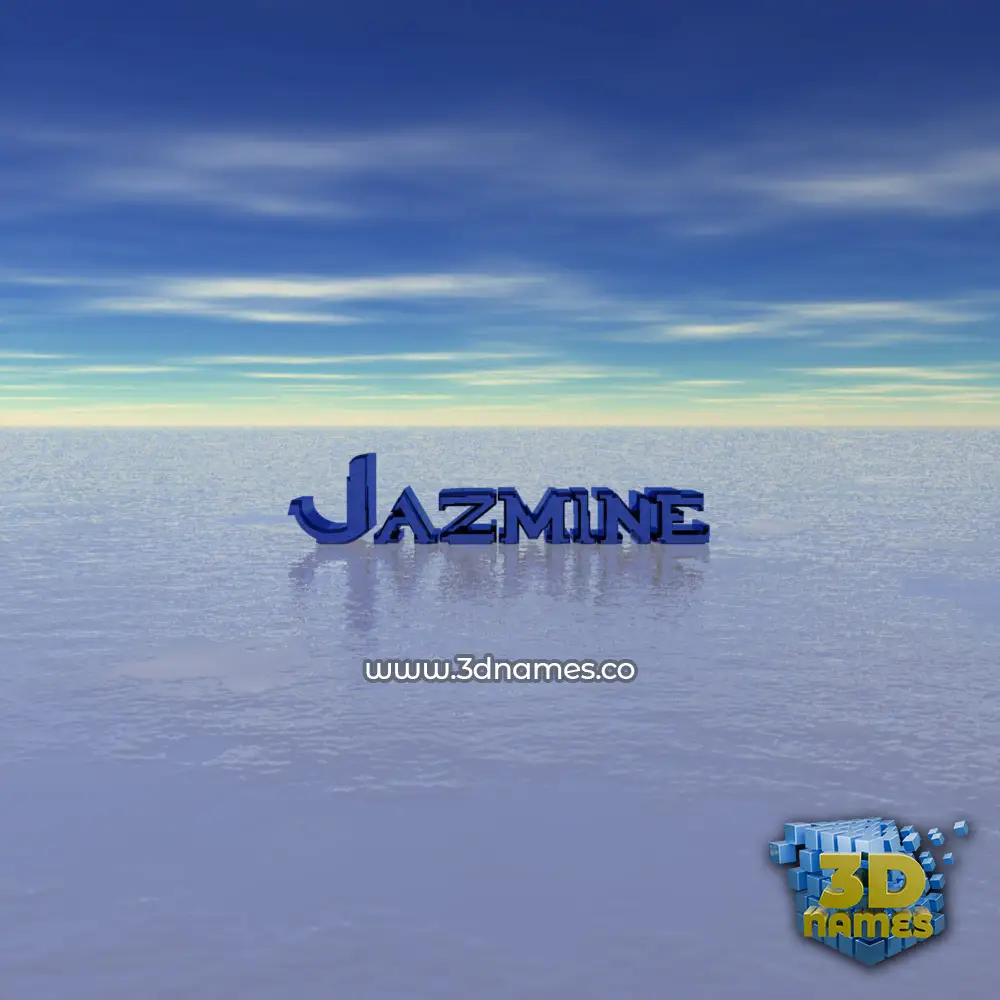 jazmine in Horizon style - 3D name wallpaper
