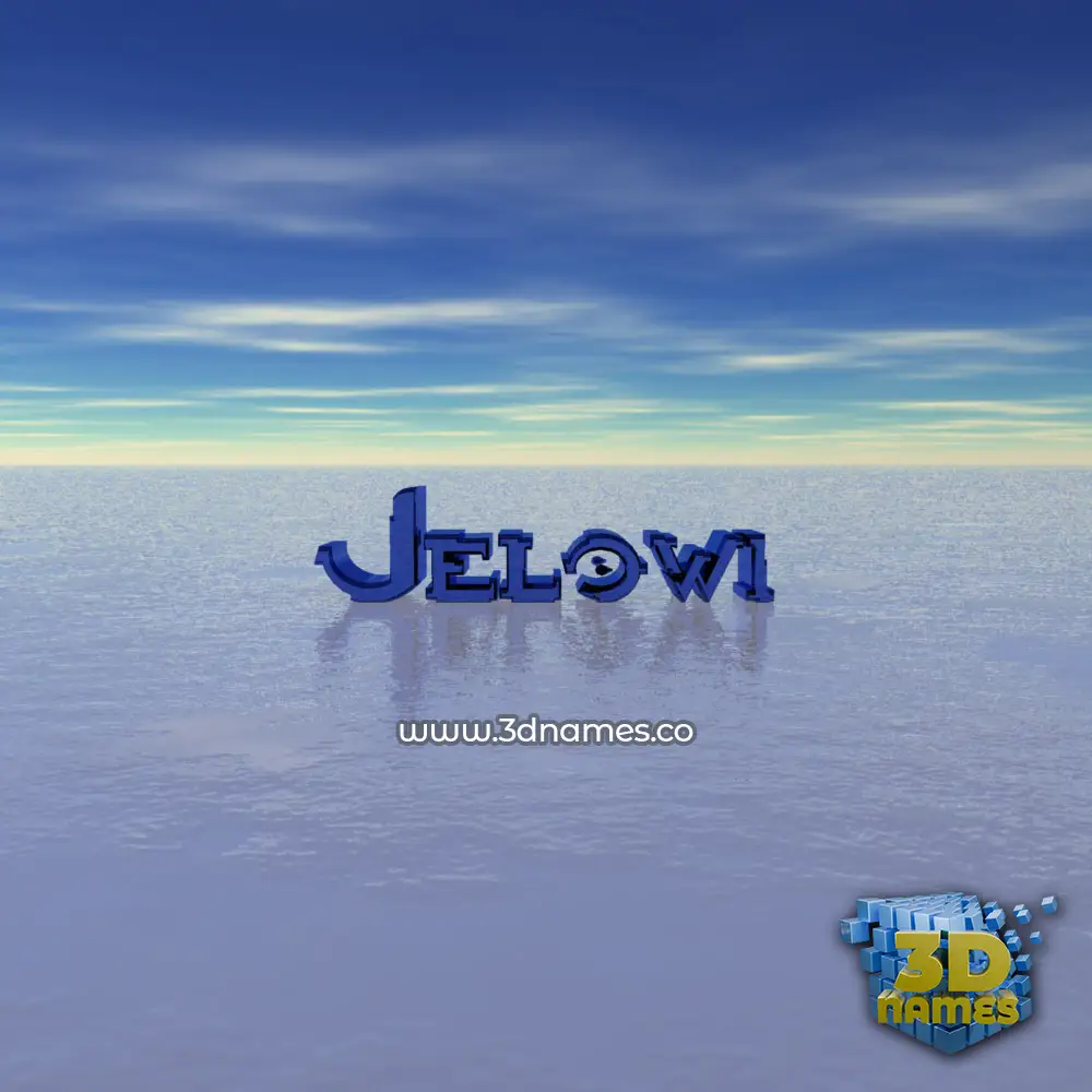 jelowi in Horizon style - 3D name wallpaper jelowi in Horizon style - 3D name wallpaper