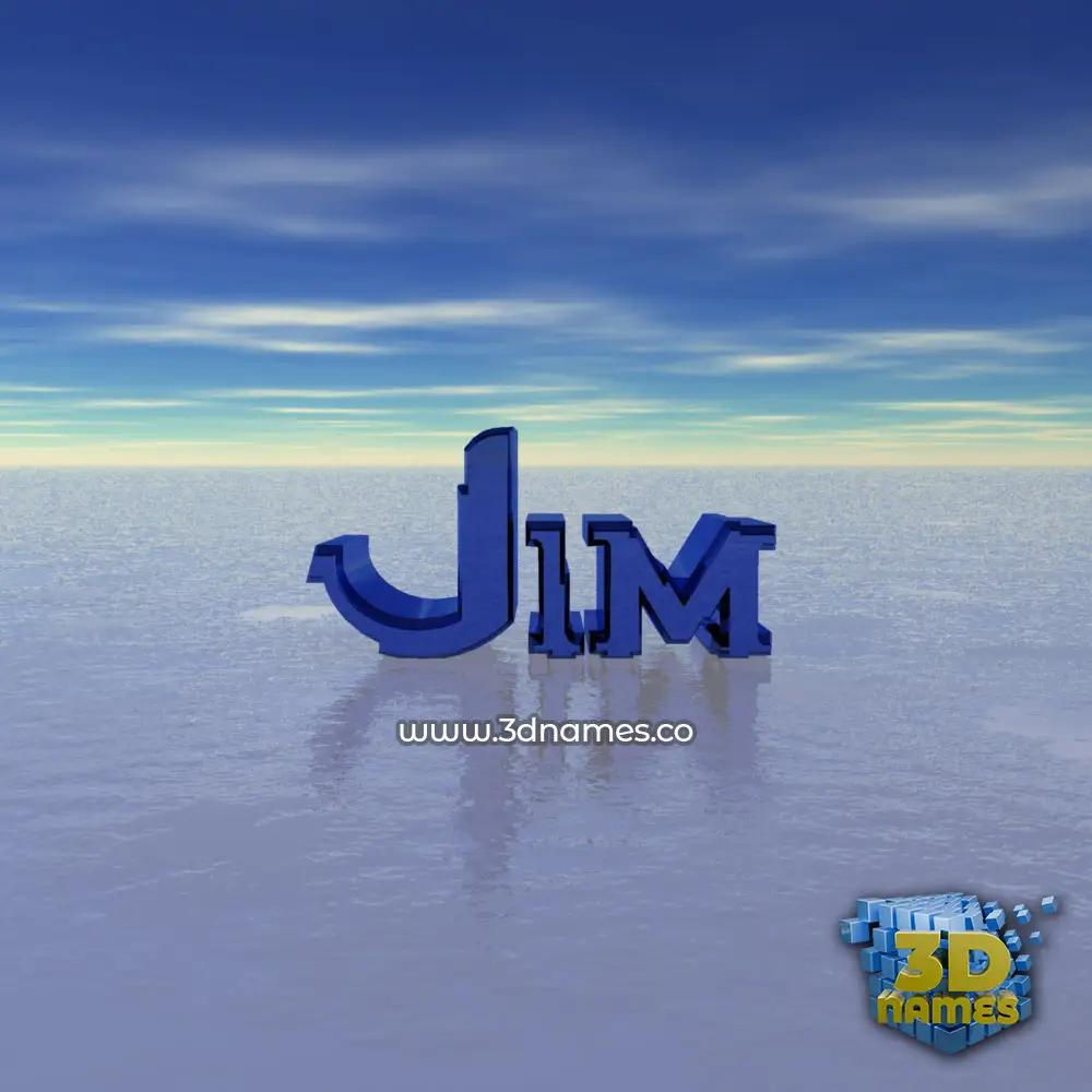jim in Horizon style - 3D name wallpaper