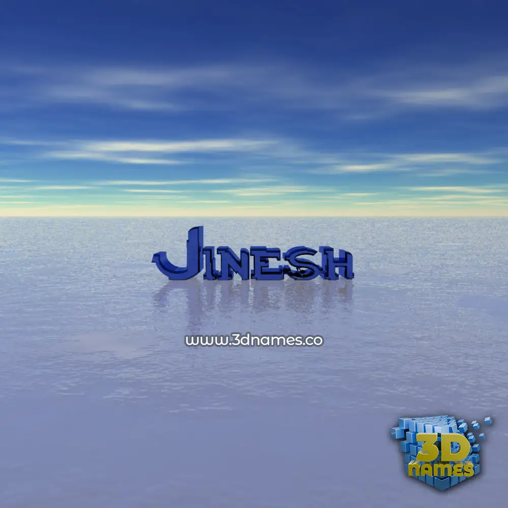 jinesh in Horizon style - 3D name wallpaper jinesh in Horizon style - 3D name wallpaper