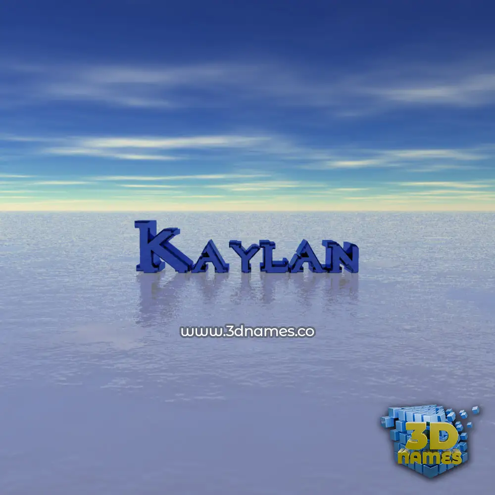 kaylan in Horizon style - 3D name wallpaper