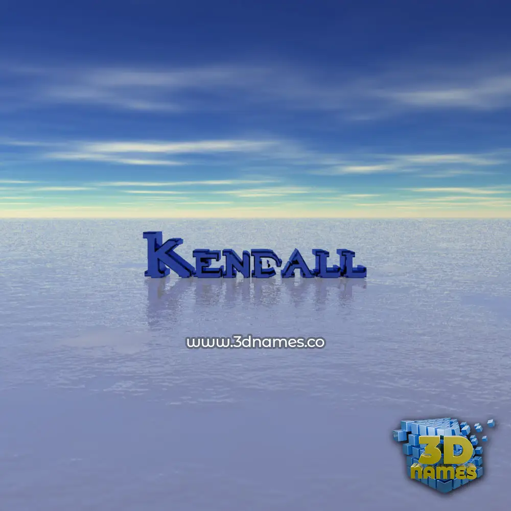 kendall in Horizon style - 3D name wallpaper kendall in Horizon style - 3D name wallpaper
