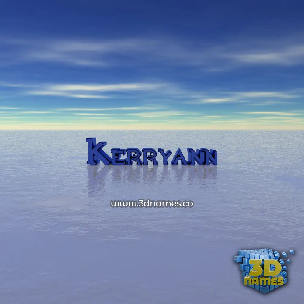 kerryann in Horizon style - 3D name wallpaper