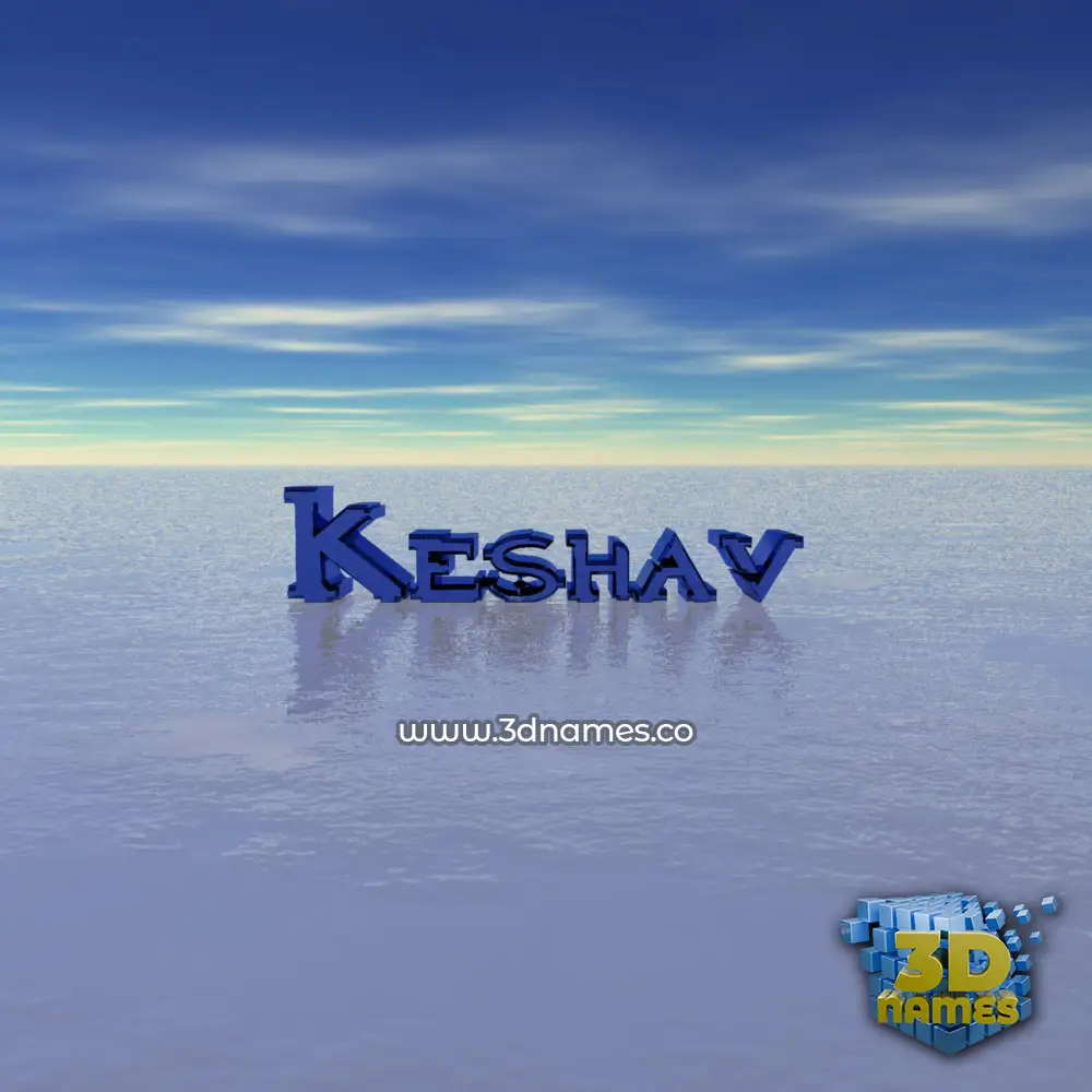 keshav in Horizon style - 3D name wallpaper