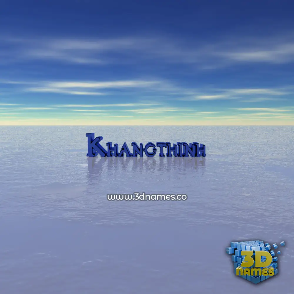 khangthinh in Horizon style - 3D name wallpaper