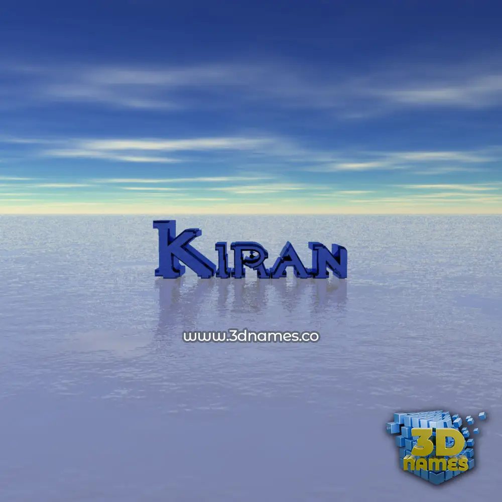 kiran in Horizon style - 3D name wallpaper