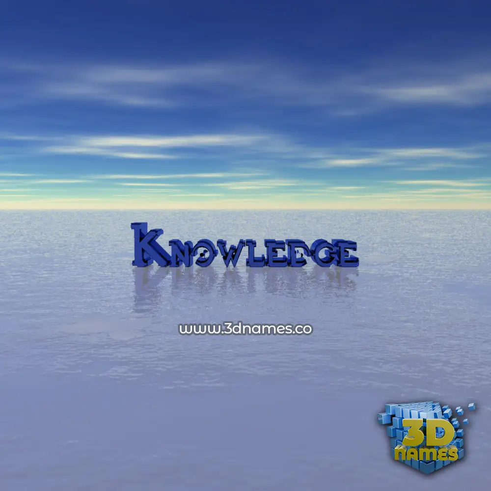 knowledge in Horizon style - 3D name wallpaper knowledge in Horizon style - 3D name wallpaper