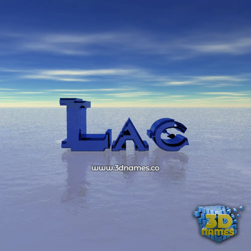 lac in Horizon style - 3D name wallpaper lac in Horizon style - 3D name wallpaper
