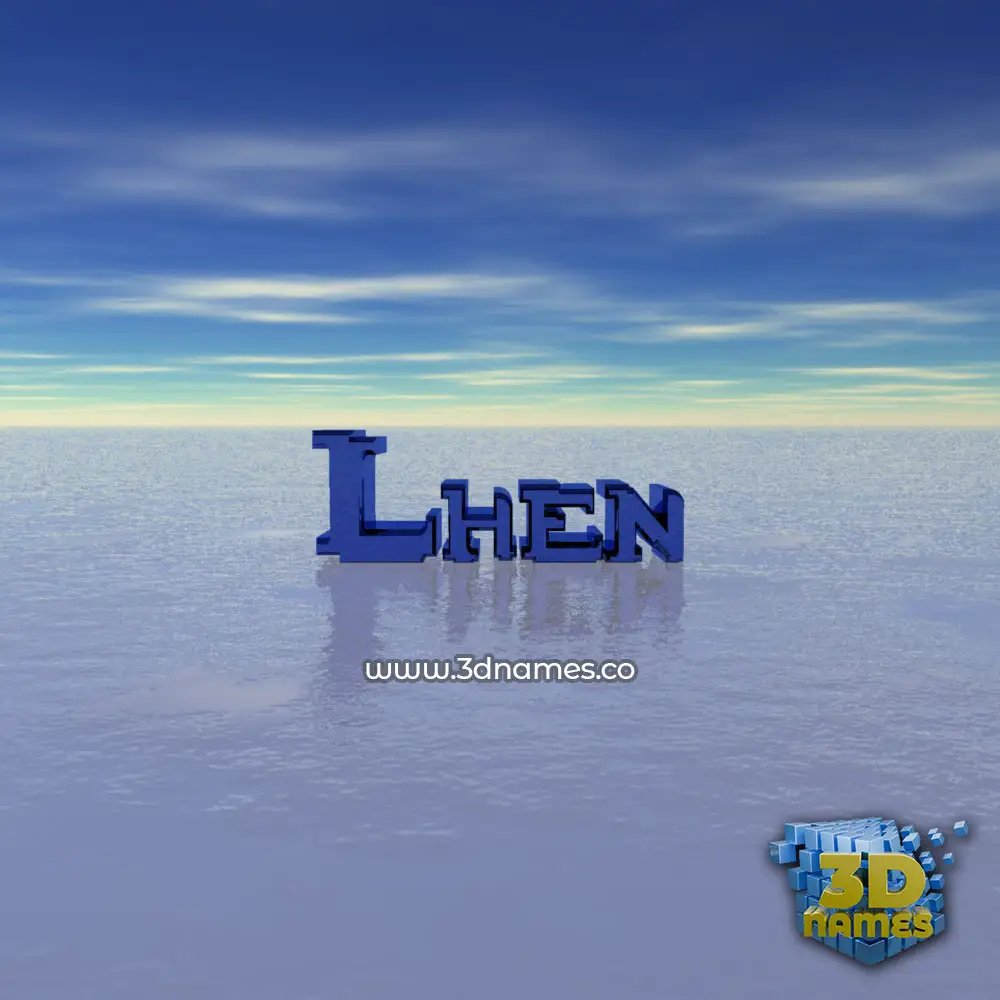 lhen in Horizon style - 3D name wallpaper