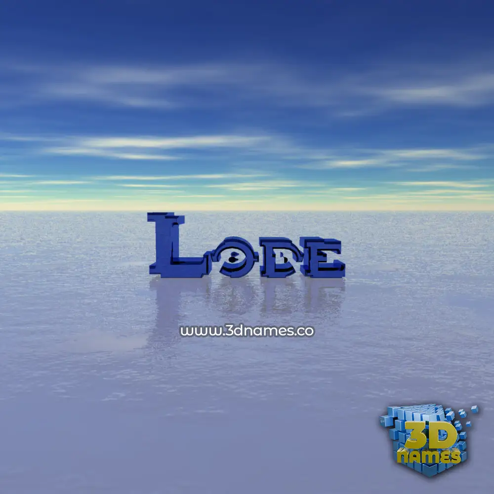 lode in Horizon style - 3D name wallpaper