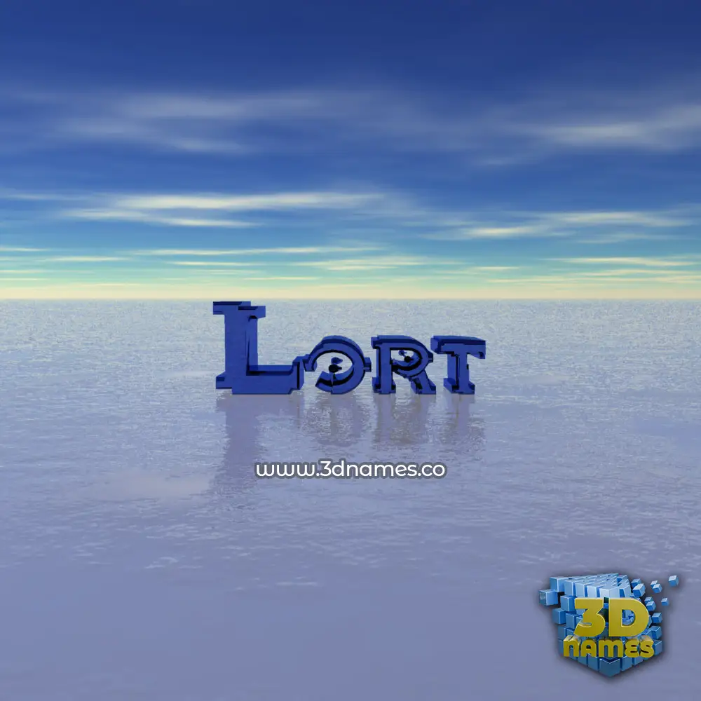 lort in Horizon style - 3D name wallpaper