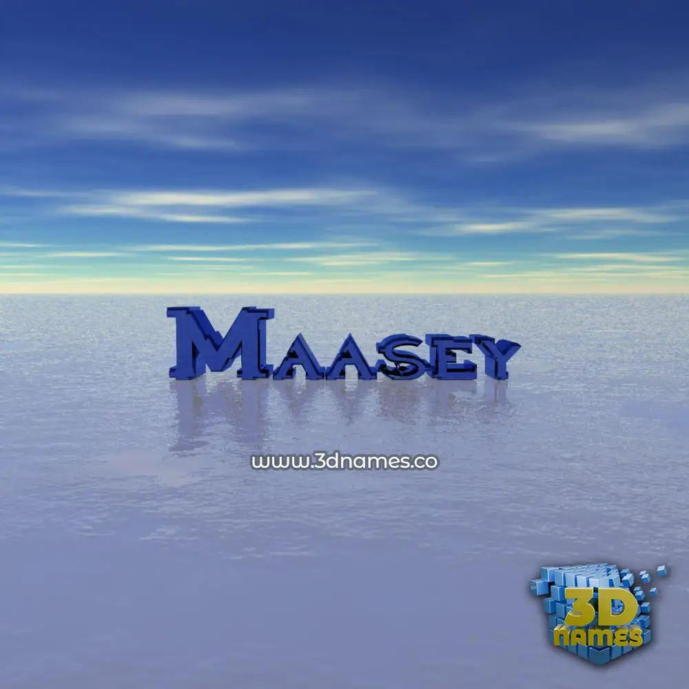 maasey in Horizon style - 3D name wallpaper maasey in Horizon style - 3D name wallpaper