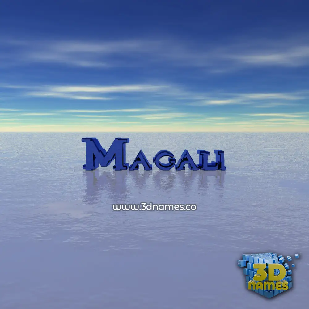 magali in Horizon style - 3D name wallpaper