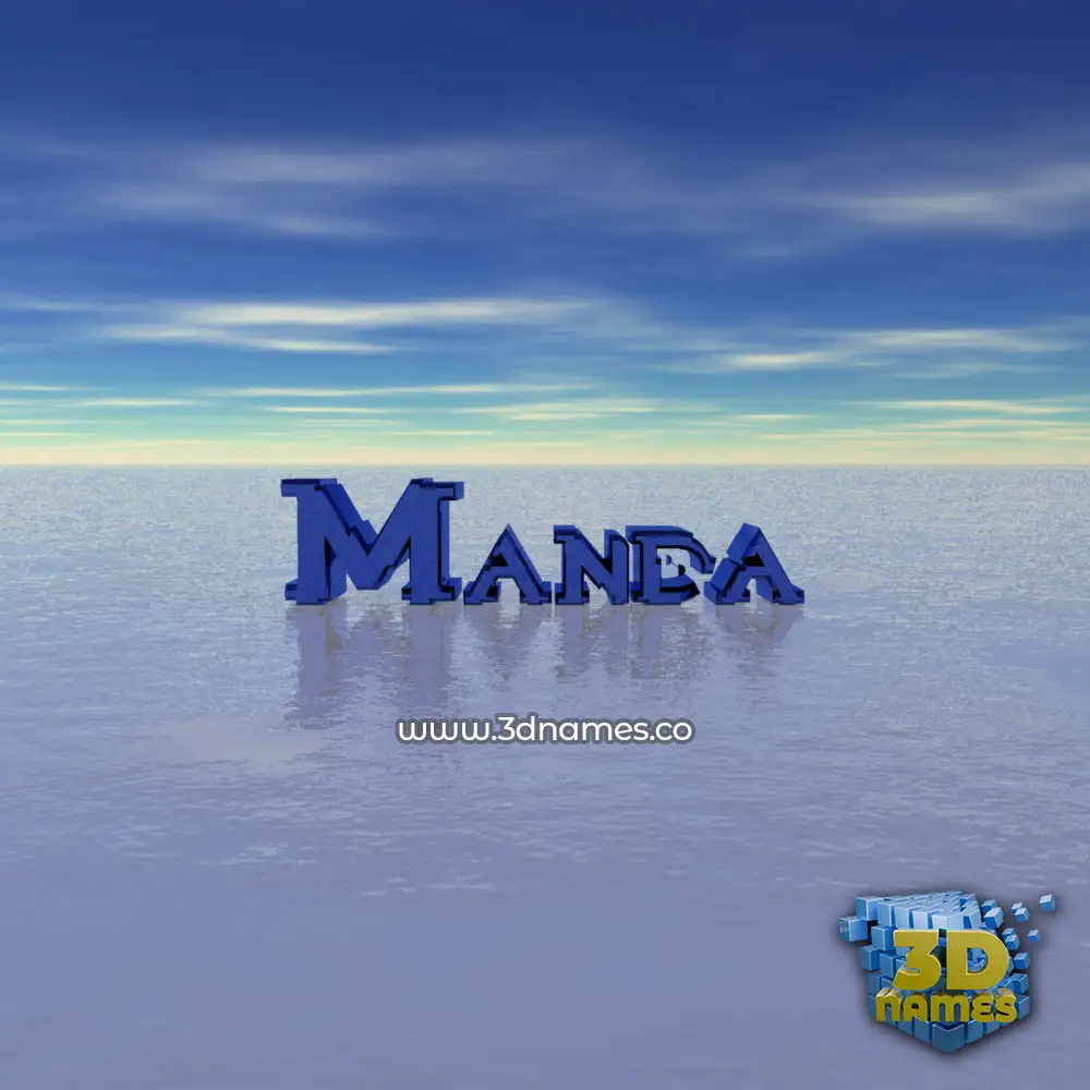 manda in Horizon style - 3D name wallpaper manda in Horizon style - 3D name wallpaper