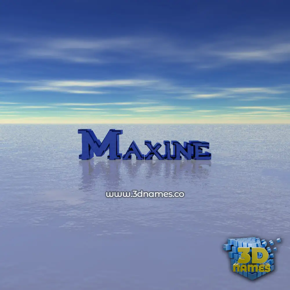 maxine in Horizon style - 3D name wallpaper